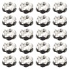 Brass Rhinestone Spacer Beads RB-YW0001-05B-04S-1