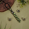 4Pcs Outdoor EDC Tool Brass Parachute Rope European Beads FIND-FG0003-74AS-5
