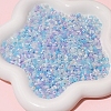 Mixed Color Imitation Cat Eye Glass Round Seed Beads SEED-NH0003-01A-08-1