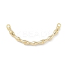 Brass Bamboo Stick Connector Charms KK-U020-03G-1