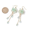 Flower Dangle Earrings EJEW-TA00636-02-3