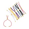 6Pcs 6 Colors Nylon Cords Bracelet Makings Fit for Connector Charms AJEW-FS0001-39-2