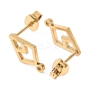 Ion Plating(IP) 304 Stainless Steel Stud Earring Findings STAS-I206-27G-1-2