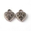 Tibetan Style Alloy Charms Pendants TIBEP-A123278-AS-LF-4