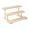 3-Tier Wood Earring Display Card Organizer Riser Rack ODIS-WH0099-21-1