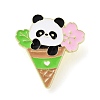 Zinc Alloy Animal Ice Cream Enamel Pin Brooch JEWB-M036-01C-G-1