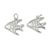 Ocean Style Brass Micro Pave Cubic Zirconia Pendants KK-A280-01C-P-1