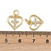 Brass Micro Pave Cubic Zirconia Pendants ZIRC-I367-05G-06-3