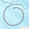 Brass Butterfly Link Chain Necklaces for Women NJEW-JN05957-1