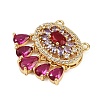 Brass Micro Pave Cubic Zirconia Pendants KK-S526-11G-A-2