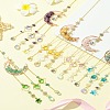 Natural Topaz Jade Chips Moon Pendant Decorations HJEW-FS00027-01-6