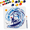 1Pc PET Hollow Out Drawing Painting Stencils DIY-MA0004-90B-1