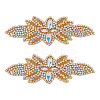 Flower Glass Hotfix Rhinestone FIND-WH0148-265A-01-1