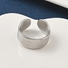 304 Stainless Steel Open Cuff Rings RJEW-A079-01B-P-1