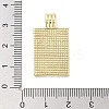 Real 18K Gold Plated Rack Plating Brass Enamel Pendants KK-M293-43G-01-3