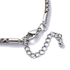 Polyester Cord Braided Bracelet Makings MAK-Z003-01P-12-3