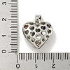 Rack Plating Brass Pave Colorful Cubic Zirconia Bead Cage Pendants KK-E114-07P-3