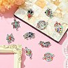 10Pcs 10 Styles Alloy Connector Charms FIND-YW0004-21-6