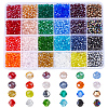 3000Pcs 24 Colors Transparent Electroplate Glass Beads EGLA-PA0001-29C-1