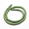 Flat Round Handmade Polymer Clay Bead Spacers CLAY-R067-3.0mm-43-3