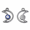 304 Stainless Steel Enamel Pendants STAS-N087-50-03P-1