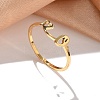 304 Stainless Steel Cuff Rings for Women RJEW-D285-01G-O-3