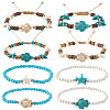 Pcs Coconut Braided Bead Bracelets BJEW-SC0001-49-1