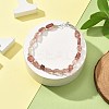 Natural Strawberry Quartz Beads Bracelets for Women BJEW-H623-02S-15-1