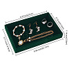 Rectangle Wood Covered with Velvet Jewelry Display Trays AJEW-WH0332-26-2