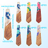 12Pcs 6 Colors Resin and Walnut Pendants FIND-TA0006-36D-4