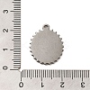 304 Stainless Steel Pendant Cabochon Settings STAS-G344-09P-3