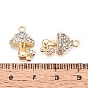 Rack Plating Alloy Rhinestone Pendants PALLOY-T091-25M-G-4