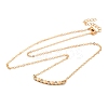 Brass Pave Clear Cubic Zirconia Cable Chain Hexagon Pendant Necklaces for Women LS-NJEW-U006-02A-KCG-2