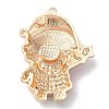 Christmas Zinc Alloy Rhinestone Pendnats LS-PALLOY-K008-01D-KCG-2