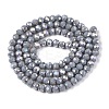 Electroplate Glass Beads Strands EGLA-A044-P4mm-B10-3