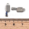 304 Stainless Steel Micro Pave Rhinestone Pendants STAS-G369-01P-3