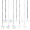10Pcs 2 Colors Fan 304 Stainless Steel Charms Ceiling Fan Pull Chain Extenders PALLOY-HY00056-1