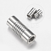 Tarnish Resistant 304 Stainless Steel Magnetic Clasps with Glue-in Ends LS-STAS-F149-04P-B-1