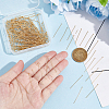 300Pcs 304 Stainless Steel Flat Head Pins STAS-UN0049-19-5