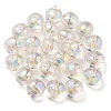 UV Plating Rainbow Iridescent Acrylic Beads OACR-A014-02A-3