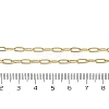 Brass Paperclip Chain Necklaces NJEW-A042-17G-02-3