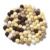Frosted Opaque Acrylic Beads OACR-P019-01B-01-1