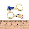 Brass Micro Pave Cubic Zirconia Human Hoop Earrings EJEW-A149-05G-5