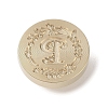 Golden Tone Wax Seal Brass Stamp Head DIY-B079-01G-P-2