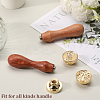 3Pcs 3 Styles Golden Plated Wax Seal Brass Stamp Head AJEW-CP0007-52B-4