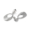 Non-Tarnish 304 Stainless Steel Dangle Stud Earrings STAS-Z052-28P-2