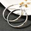 304 Stainless Steel Hoop Earrings for Women EJEW-C096-43GP-04-5