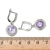 925 Sterling Silver Micro Pave Cubic Zirconia Hoop Earrings EJEW-B147-01B-05-5