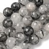 Natural Tourmalinated Quartz Beads Strands G-F818-A09-16mm-2