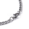 Non-Tarnish 201 Stainless Steel Curb Chain Necklaces NJEW-C042-04P-4